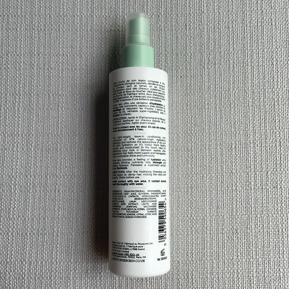 Christophe Robin Hydrating Leave-In Mist with Aloe Vera